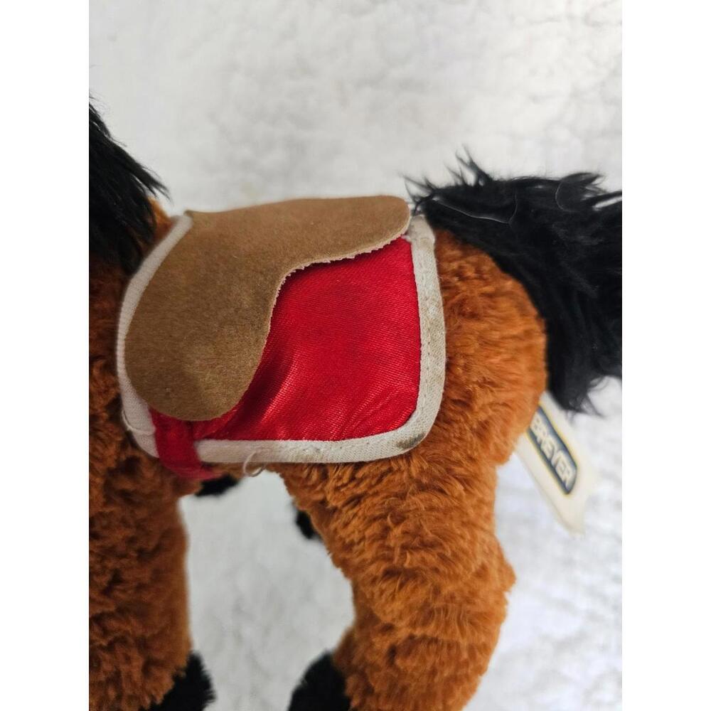 2003 Breyer Race Horse Seabiscuit #2 Plush Stuffed Animal Toy Brown 9" Movie - Picture 9 of 11